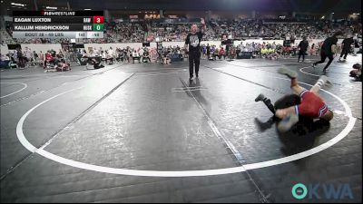 49 lbs Round Of 16 - Eagan Luxton, Raw Wrestling Club vs Kallum Hendrickson, Husky WC