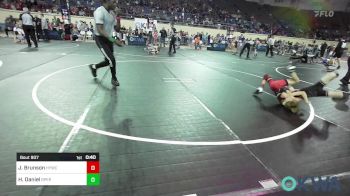 61 lbs Round Of 16 - Jude Brunson, Hilldale Youth Wrestling Club vs Hudson Daniel, Sperry Wrestling Club