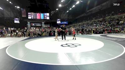 100 lbs Cons. Sub-rd Of 32 - Peyton Brazzle, KS vs Linna Vo, IL