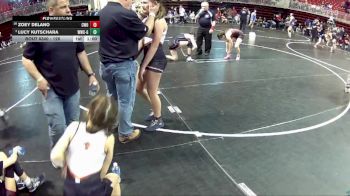 126 lbs Cons. Round 4 - Lucy Kutschara, Waverly Wrestling Club - Girls vs Zoey Delano, CWO
