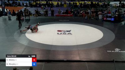 150 lbs Cons 128 #2 - Dontarris Wesby, MI vs Nathan Murphy, WV