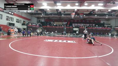 165 lbs Cons. Round 2 - Logan Swaw, Illinois vs Jack Thomsen, Northern Iowa