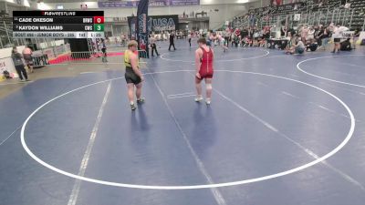 Junior Boys - 285 lbs Quarters - Kaydon Williams, Charger Wrestling Club vs Cade Okeson, Dakota Rattlers Wrestling Club