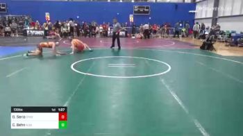 130 lbs Semifinal - Dominic Serio, Spar vs Carsen Behn, Alber Athlectics