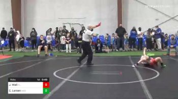 75 lbs Quarterfinal - John Wall, F.l.o.w. vs Chase Larsen, Middlesex