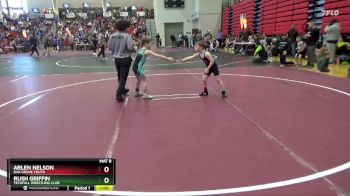 55 lbs Cons. Round 3 - Arlen Nelson, Oak Grove Youth vs Rush Griffin, Techfall Wrestling Club