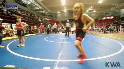 90 lbs Quarterfinal - Roman Baker, Skiatook Youth Wrestling vs Jackson Gardner, Barnsdall Youth Wrestling