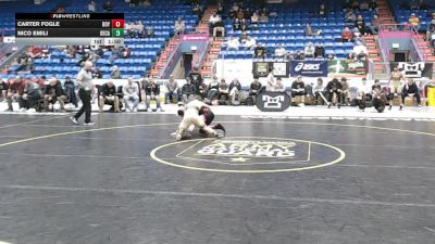121 lbs Qtr-finals - Carter Fogle, Boyertown Area vs Nico Emili, Bethlehem Catholic