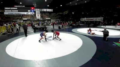 70 kg Champ. Round 2 - Cesar Guzman vs Michael Ramos, Blazers Wrestling Club