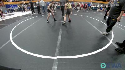 90 lbs Consi Of 4 - Julietta Valencia, Midwest City Bombers Youth Wrestling Club vs Jack Freeland, Norman North