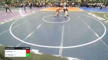 150 lbs Consi Of 8 #1 - Kyndra Olmos, Evergreen Valley Wrestling Club vs Nahaya Thomas, Harrisburg Mat Club