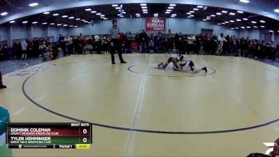 71 lbs Semifinal - Dominik Coleman, Legacy Dragons Wrestling Club vs Tyler Hemminger, Great Neck Wrestling Club