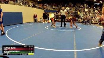 134-145 lbs Quarterfinal - William Coppedge, Owensville vs Natalie Dunn, Eldon