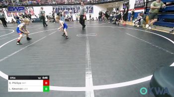 37 lbs Quarterfinal - Stetson Phillips, Smith Wrestling Academy vs Leland Newman, Little Axe Takedown Club