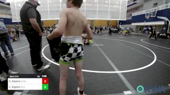 80 lbs Semifinal - Gunner Adams, Deer Creek Wrestling Club vs Cason Rigdon, Piedmont