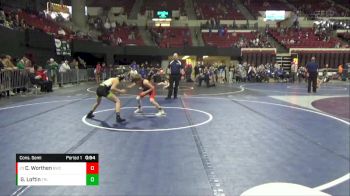 88 lbs Cons. Semi - Carson Worthen, Belgrade Wrestling Club vs Gage Loftin, Team Real Life