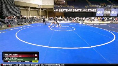 100 lbs Champ. Round 2 - Vincent Hunt, Moses Lake Wrestling Club vs Cash Burton, Scrap Yard Garage Wrestling