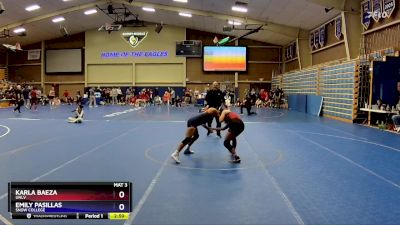 117 lbs Cons. Round 2 - Karla Baeza, UNLV vs Emily Pasillas, Snow College