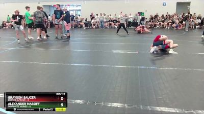 98 lbs Round 3 (6 Team) - Alexander Nassiff, Charlotte Vikings vs Grayson Saucer, Bronco Elite WC