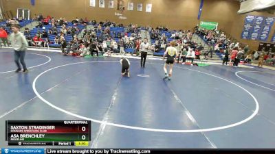 116 lbs Quarterfinal - Saxton Stradinger, Cougars Wrestling Club vs Asa Brenchley, Ridgeline