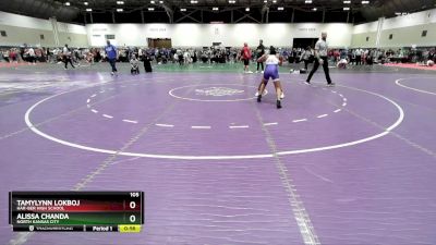 105 lbs Cons. Round 5 - Alissa Chanda, North Kansas City vs Tamylynn Lokboj, Har-Ber High School