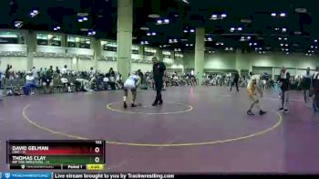 132 lbs Quarters & Wb (16 Team) - Thomas Clay, Rip Tide Wrestling vs David Gelman, CWC