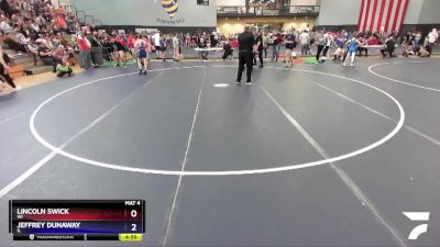 106 lbs Semifinal - Lincoln Swick, WI vs Jeffrey Dunaway, IL