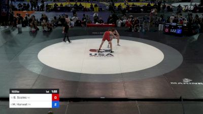 150 lbs Cons 8 #1 - Bryston Scoles, WI vs Mason Horwat, PA