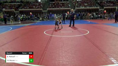 42 lbs Round 2 - Ruthie Boyce, Pioneer Wrestling Club vs Sidney Metcalf, Forsyth Wrestling Club