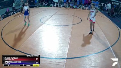 116 lbs Placement Matches (8 Team) - Emma Faczak, Colorado vs Kaelyn Alleman, Utah