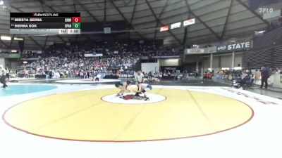 Girls 4A 125 lbs Champ. Round 1 - Mireya Serna, Chiawana (Girls) vs Sierra Sok, Spanaway Lake (Girls)