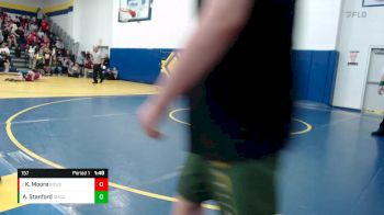 157 lbs Round 1 - Kian Moore, BOWSHER vs Anthony Stanford, ST MARY CENTRAL CATHOLIC