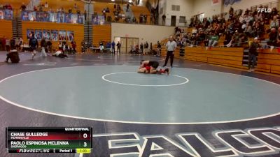 144 lbs Quarterfinal - Paolo Espinosa McLennan, Sherwood vs Chase Gulledge, McMinnville