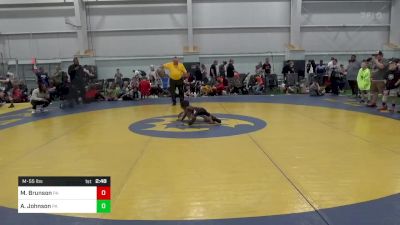 M-55 lbs Consi Of 16 #2 - Mysta Brunson, PA vs Asa Johnson, PA