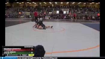 285 lbs Quarterfinals (8 Team) - Justin Brehm, 5A Crater vs Keannan Bowditch, 5A Thurston