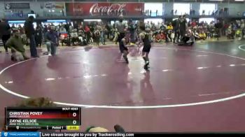 55 lbs Cons. Round 3 - Zayne Kelsoe, Arab Youth Wrestling vs Christian Povey, Snead Grizzlies