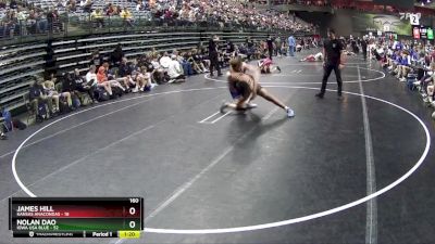 160 lbs Quarterfinals (8 Team) - Nolan Dao, Iowa USA Blue vs James Hill, Kansas Anacondas