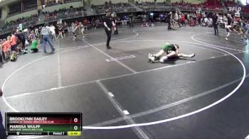 89 lbs 5th Place Match - Brooklynn Dailey, League Of Heroes Wrestling Club vs Marissa Wulff, Westside Wrestling Club