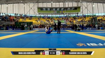 Claudiane Lima Da Costa vs Maria Luiza Nunes Pinto 2026 Brasileiro Jiu-Jitsu IBJJF