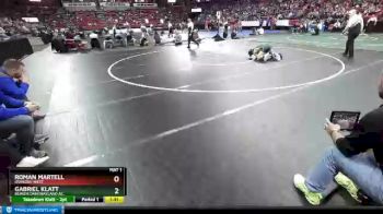 D1-195 lbs Semifinal - Roman Martell, Oshkosh West vs Gabriel Klatt, Beaver Dam/Wayland Ac.