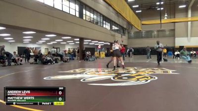 285 lbs Cons. Semi - Andrew Levis, Baldwin Wallace vs Matthew Werts, Baldwin Wallace