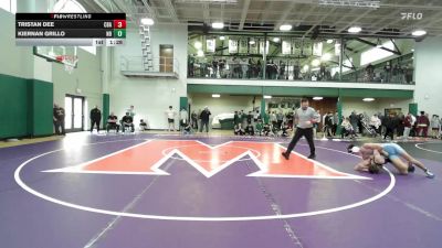 126 lbs Champ. Round 2 - Tristan Dee, Christian Brothers Academy vs Kiernan Grillo, Notre Dame