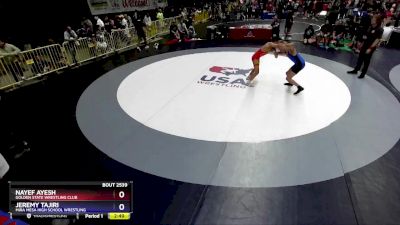 126 lbs Cons. Round 2 - Nayef Ayesh, Golden State Wrestling Club vs Jeremy Tajiri, Mira Mesa High School Wrestling