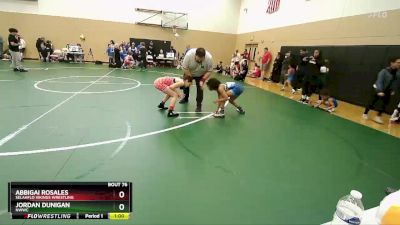 84-92 lbs Round 3 - Jordan Dunigan, NWWC vs Abbigai Rosales, SelahFlo Vikings Wrestling