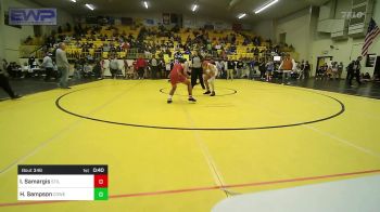 119-A lbs Semifinal - Israel Samargis, Stilwell vs Hilkyah Sampson, Coweta JH