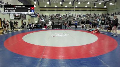138 lbs Quarterfinal - Wyatt Bunch, The Storm Wrestling Center vs Cash Prado, Level Up Wrestling Center