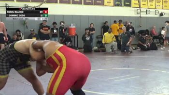 285 lbs Semifinal - Dominic DeBo, Chabot College vs Angel Blanco, Skyline College