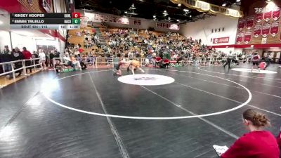 115 lbs Quarterfinal - Kinsey Hooper, Rawlins vs Emmie Trujillo, Natrona County
