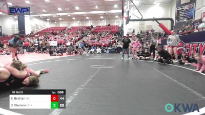 140 lbs Rr Rnd 3 - Savannah Bratten, Sisters On The Mat Pink vs Daisie Bledsoe, Oklahoma Mafia