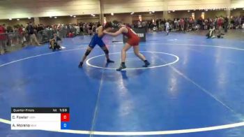 149 lbs Quarterfinal - Cy Fowler, Higher Calling Wrestling Club vs Anthony Moreno, New Jersey